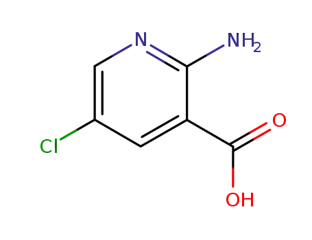 Molecular Structure of 52833-93-9 (2-Amino-5-chloropyridine-3-carboxylic acid)