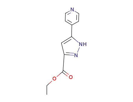 Molecular Structure of 948553-92-2 (Ethyl 3-(pyridin-4-yl)pyrazole-5-carboxylate)