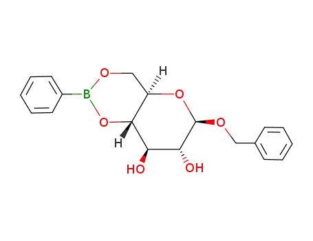 benzyl <i>O</i><sup>4</sup>,<i>O</i><sup>6</sup>-phenylboranediyl-β-<i>D</i>-glucopyranoside