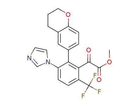 methyl 2-[2-(3,4-dihydro-2H-1-benzopyran-6-yl)-3-(1H-imidazol-1-yl)-6-(trifluoromethyl)phenyl]-2-oxoacetate
