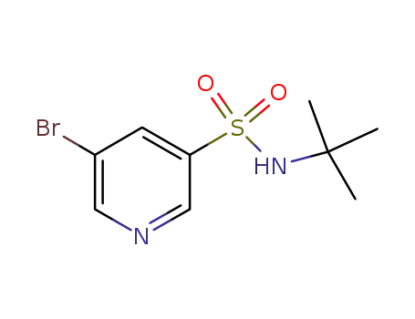 Molecular Structure of 911111-80-3 (5-broMo-N-tert-butylpyridine-3-sulfonaMide)