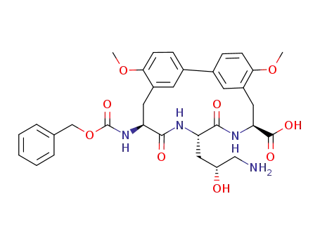 C<sub>33</sub>H<sub>38</sub>N<sub>4</sub>O<sub>9</sub>