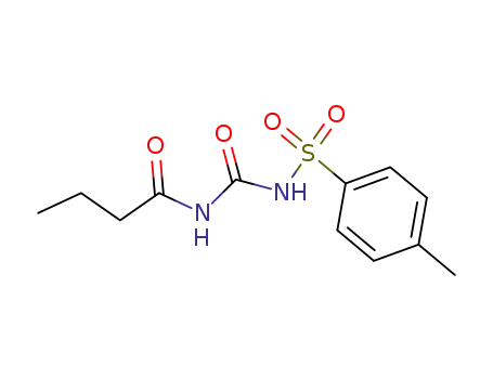 Molecular Structure of 100254-89-5 (N-(tosylcarbamoyl)butyramide)