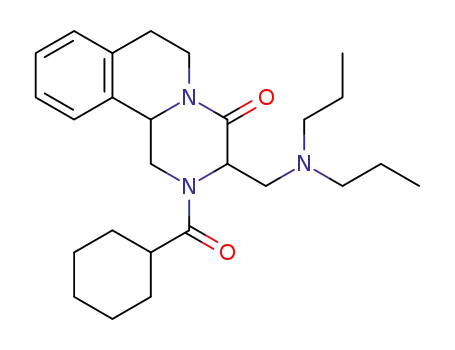Molecular Structure of 1403763-81-4 (2-(cyclohexylcarbonyl)-3-dipropylaminomethyl-1,2,3,6,7,11b-hexahydro-4H-pyrazino[2,1-a]isoquinolin-4-one)