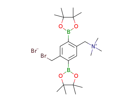 1-(4-(bromomethyl)-2,5-bis(4,4,5,5-tetramethyl-1,3,2-dioxaborolan-2-yl)phenyl)-N,N,N-trimethylmethanaminium bromide
