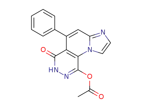Acetic acid 6-oxo-5-phenyl-6,7-dihydro-3,7,8,9b-tetraaza-cyclopenta[a]naphthalen-9-yl ester