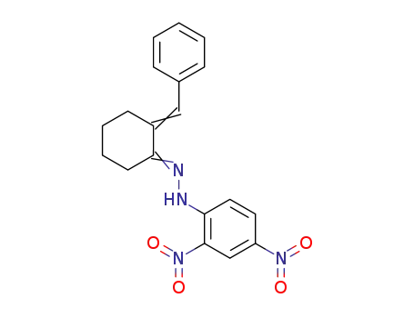 Molecular Structure of 14768-86-6 (1-(2-benzylidenecyclohexylidene)-2-(2,4-dinitrophenyl)hydrazine)