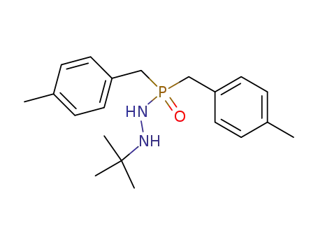 Molecular Structure of 129529-01-7 (N-<bis(4-methylbenzyl)phosphinoyl>-N'-t-butylhydrazine)
