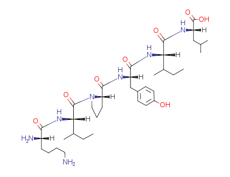 2-[[2-[[2-[[1-[2-(2,6-diaminohexanoylamino)-3-methylpentanoyl]pyrrolidine-2-carbonyl]amino]-3-(4-hydroxyphenyl)propanoyl]amino]-3-methylpentanoyl]amino]-4-methylpentanoic acid