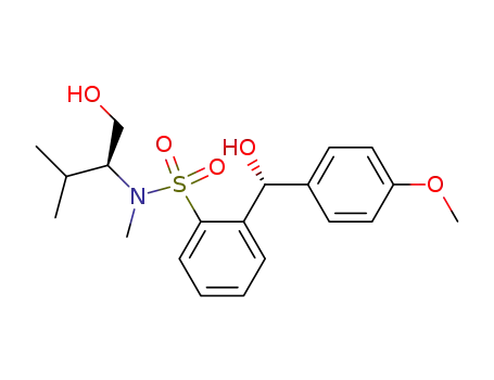 (1S,1'R)-N-(2-Hydroxy-1-isopropylethyl)-o-<1'-hydroxy-1'-(p-methoxyphenyl)methyl>-N-methylbenzenesulfonamide