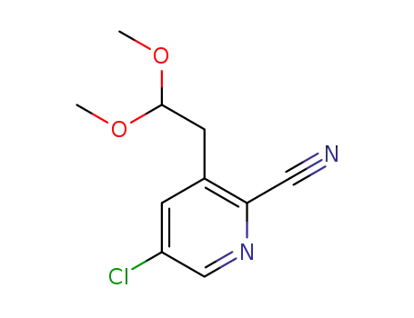5-chloro-3-(2,2-dimethoxyethyl)picolinonitrile