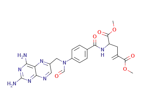 2-{4-[(2,4-Diamino-pteridin-6-ylmethyl)-formyl-amino]-benzoylamino}-4-methylene-pentanedioic acid dimethyl ester