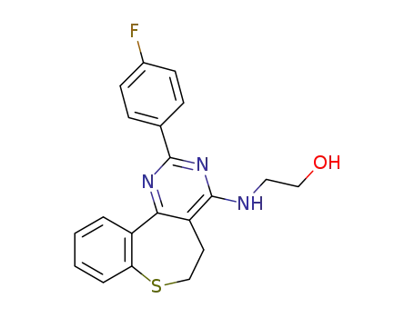 4-(2-hydroxyethylamino)-2-(4-fluorophenyl)-5,6-dihydro[1]benzothiepino[5,4-d]pyrimidine