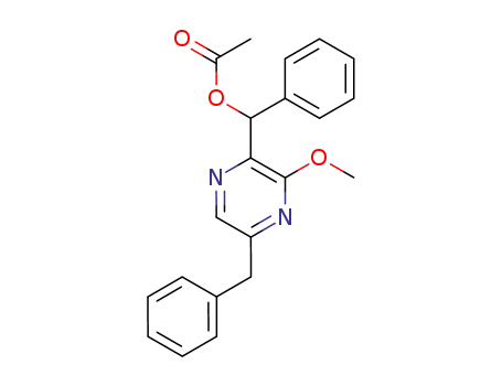6-(α-acetoxybenzyl)-3-benzyl-5-methoxypyrazine
