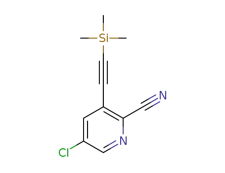 5-chloro-3-((trimethylsilyl)ethynyl)picolinonitrile