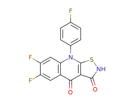 6,7-Difluoro-9-p-fluorophenyl-2,3,4,9-tetrahydroisothiazolo<5,4-b>quinoline-3,4-dione