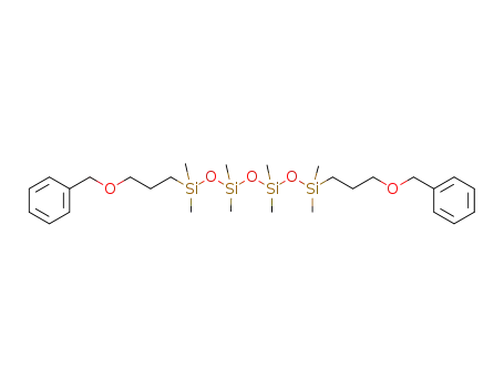 Molecular Structure of 1567765-20-1 (1,7-bis(3-benzyloxypropyl)-1,1,3,3,5,5,7,7-octamethyltetrasiloxane)