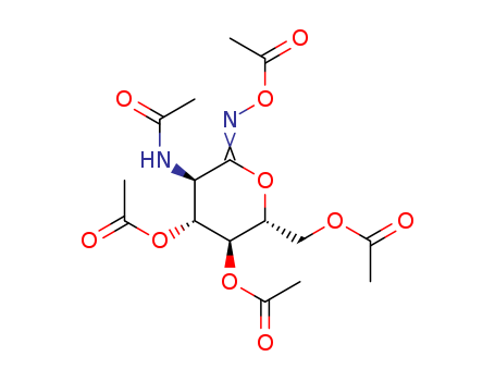 D-Gluconimidic acid,2-(acetylamino)-N-(acetyloxy)-2-deoxy-, d-lactone, 3,4,6-triacetate (9CI)