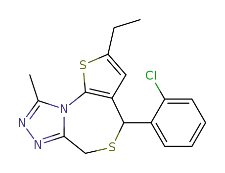 4-(2-Chloro-phenyl)-2-ethyl-9-methyl-4H,6H-1,5-dithia-7,8,9a-triaza-cyclopenta[e]azulene