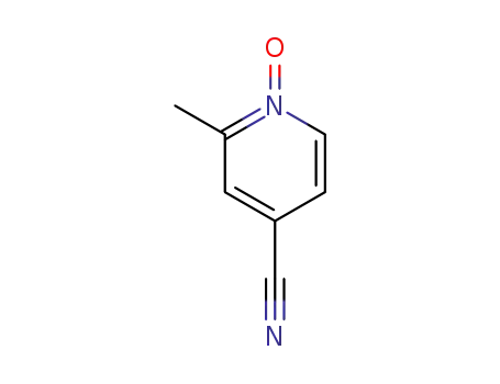 Molecular Structure of 98549-84-9 (4-Pyridinecarbonitrile,2-methyl-,1-oxide(9CI))