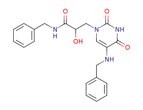 β-(5-Benzylamino-1-uracilyl)-α-hydroxypropioc acid benzylamide
