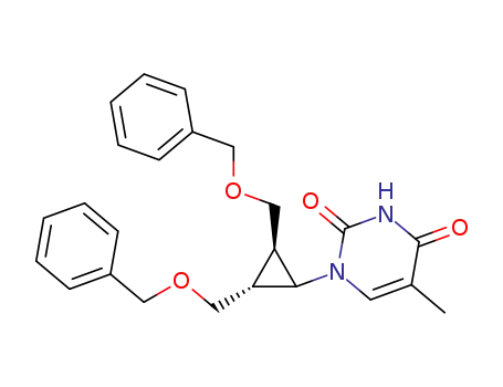 1-((2R,3R)-2,3-Bis-benzyloxymethyl-cyclopropyl)-5-methyl-1H-pyrimidine-2,4-dione