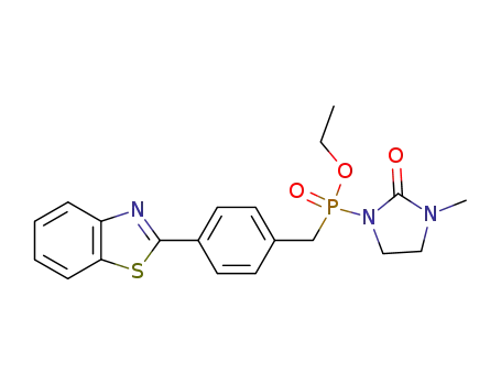 (4-Benzothiazol-2-yl-benzyl)-(3-methyl-2-oxo-imidazolidin-1-yl)-phosphinic acid ethyl ester