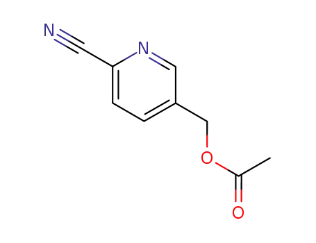 Molecular Structure of 131747-37-0 (ACETIC ACID 6-CYANO-PYRIDIN-3-YLMETHYL ESTER)