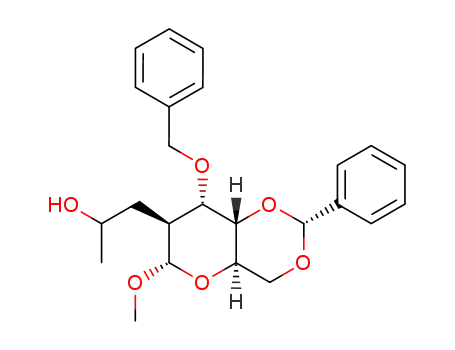 methyl 3-O-benzyl-4,6-O-benzylidene-2-deoxy-2-C-(2-hydroxypropyl)-α-D-altroside