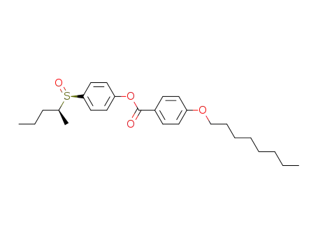 Molecular Structure of 129470-37-7 (4-Octyloxy-benzoic acid 4-((R)-(S)-pentane-2-sulfinyl)-phenyl ester)