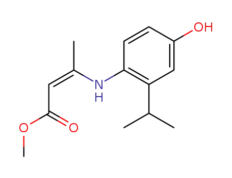 (Z)-3-(4-Hydroxy-2-isopropyl-phenylamino)-but-2-enoic acid methyl ester
