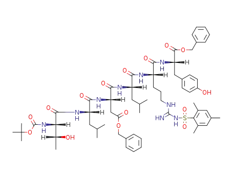 Boc-Thr-Leu-Asp(OBzl)-Leu-Arg(Mts)-Tyr-OBzl