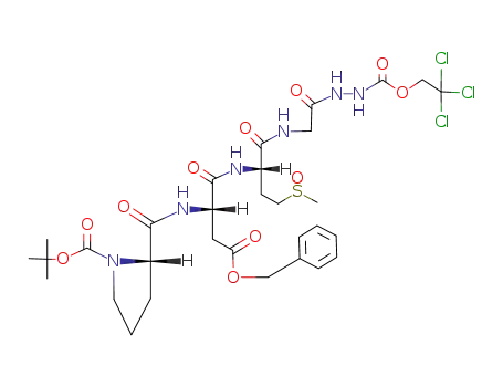 Boc-Pro-Asp(OBzl)-Met(O)-Gly-NHNH-Troc