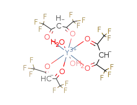 Molecular Structure of 33751-70-1 (YTTRIUM(III) HEXAFLUOROACETYLACETONATE)