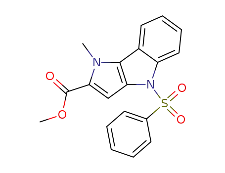 methyl 4-benzenesulphonyl-1,4-dihydro-1-methylpyrrolo<3,2-b>indole-2-carboxylate