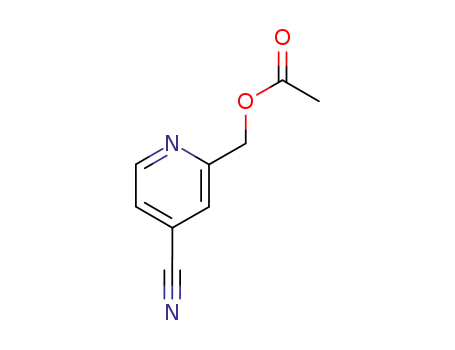 Molecular Structure of 51454-62-7 (4-Pyridinecarbonitrile, 2-[(acetyloxy)methyl]-)