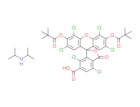 2',4',5',7'-tetrachloro-6-carboxy-4,7-dichlorofluorescein dipivalate diisopropylamine salt