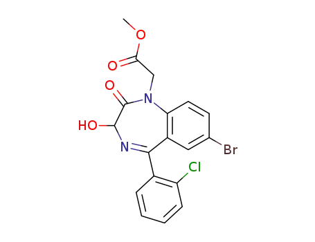 7-bromo-3-hydroxy-1-methoxycarbonylmethyl-5-(o-chlorophenyl)-1,2-dihydro-3H-1,4-benzdiazepin-2-one