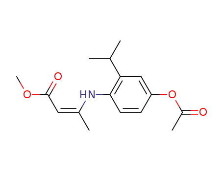 (Z)-3-(4-Acetoxy-2-isopropyl-phenylamino)-but-2-enoic acid methyl ester