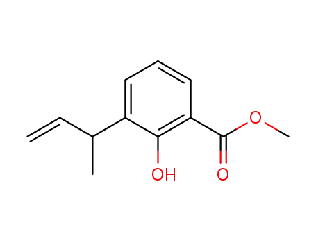 2-Hydroxy-3-(1-methyl-2-propenyl)-benzoesaeuremethylester