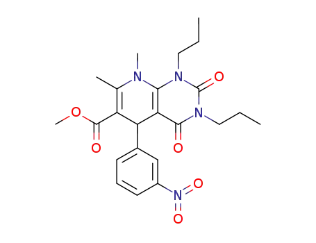 methyl 1,2,3,4,5,8-hexahydro-7,8-dimethyl-5-(3-nitrophenyl)-1,3-dipropyl-2,4-dioxopyrido<2,3-d>pyrimidine-6-carboxylate