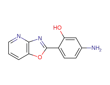 Molecular Structure of 131985-96-1 (5-AMINO-2-[1,3]OXAZOLO[4,5-B]PYRIDIN-2-YLPHENOL)
