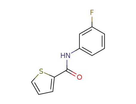 Molecular Structure of 136340-92-6 (2-Thiophenecarboxamide,N-(3-fluorophenyl)-)