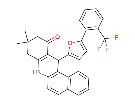 9,9-dimethyl-12-[5-(2-trifluoromethylphenyl)-furan-2-yl]-7,8,9,10-tetrahydrobenzo[a]acridin-11(12H)-one