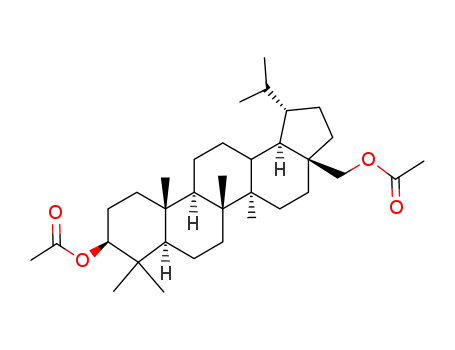 Molecular Structure of 43124-92-1 (Dihydrobetulindiacetate)
