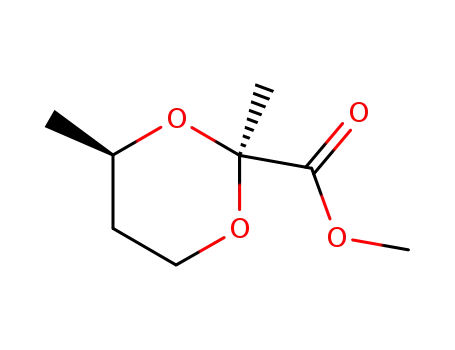 Molecular Structure of 132735-32-1 ((2S,4R)-2-methoxycarbonyl-2,4-dimethyl-1,3-dioxane)