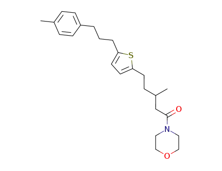 3-Methyl-1-morpholin-4-yl-5-[5-(3-p-tolyl-propyl)-thiophen-2-yl]-pentan-1-one