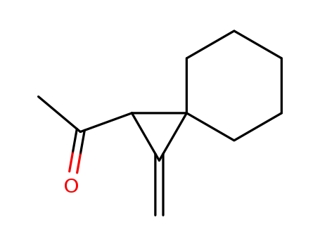 Molecular Structure of 210353-13-2 (Ethanone, 1-(2-methylenespiro[2.5]oct-1-yl)- (9CI))