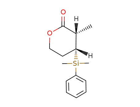 (3S,4R)-4-(Dimethyl-phenyl-silanyl)-3-methyl-tetrahydro-pyran-2-one