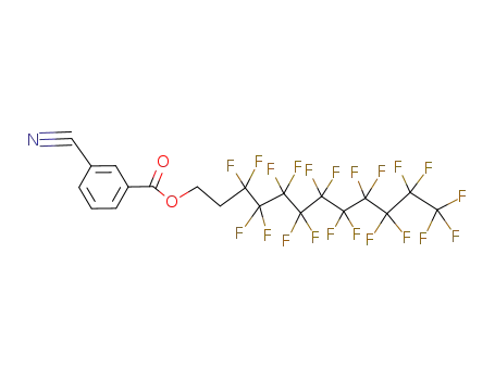 3-Cyano-benzoic acid 3,3,4,4,5,5,6,6,7,7,8,8,9,9,10,10,11,11,12,12,12-henicosafluoro-dodecyl ester